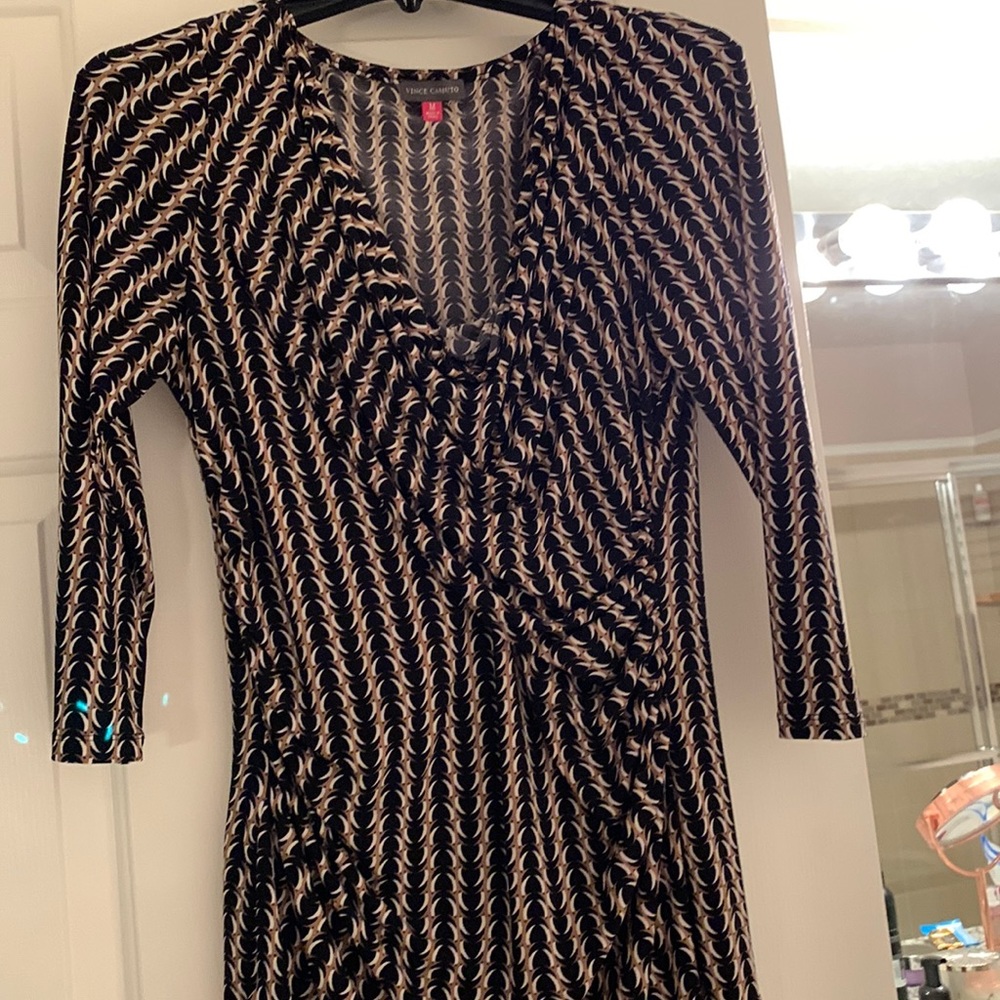 COPY - Vince Camuto   black and tan print